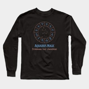 Aquarius Magic - Stirring the Universe Long Sleeve T-Shirt